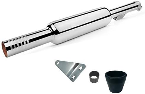 Dhe Best SIL07 Bike Short Bottle Mini Punjab Dholki Empty Free Flow Exhaust Silencer Chrome for RE Classic 500