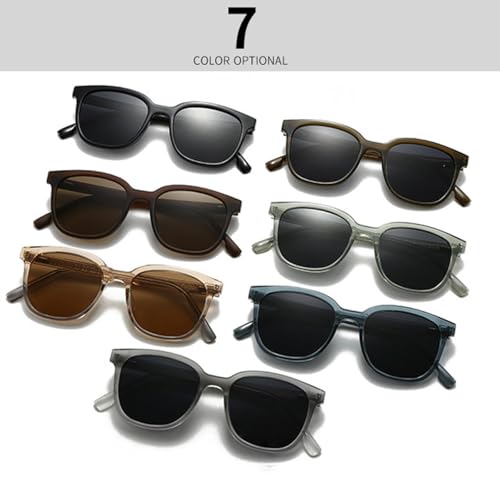 Lunettes de soleil rectangulaires pour bloquer les reflets avec style rétro UV400