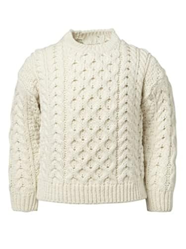 Carraig Donn Childs Irish Merino Wool Crew Cut Sweater