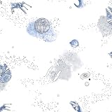 RoomMates Star Wars Good Night Galaxy Peel and Stick Wallpaper, RMK12815PL