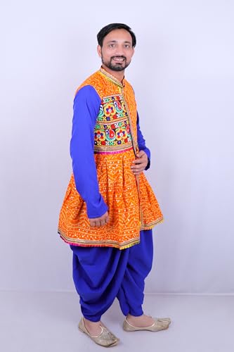 Image of Aglare Gujarati Kedia Dhoti Dress For Boys,kedia,Kurta set for boys small and adult,STITCHED Black
