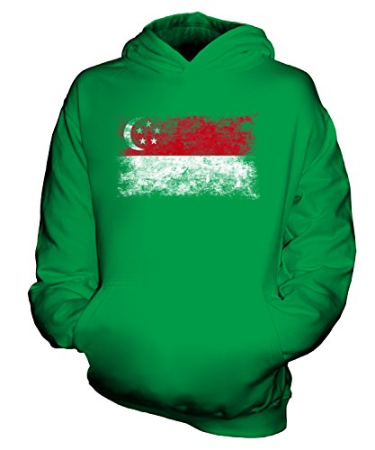 Sweat-Shirt à Capuche Enfant Singapour Ample et Facile à Enfiler Garçon Fille