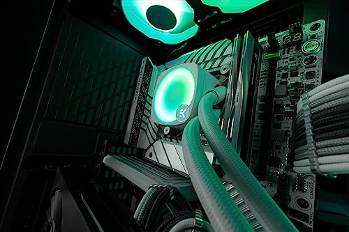 Image of EK WB EK Water Blocks EK-Nucleus AIO CR240 Lux D-RGB All-in-One Liquid for 240mm CPU with EK FPT Fans,Water Cooled Components,120mm Fan, for Intel.AMD CPUs