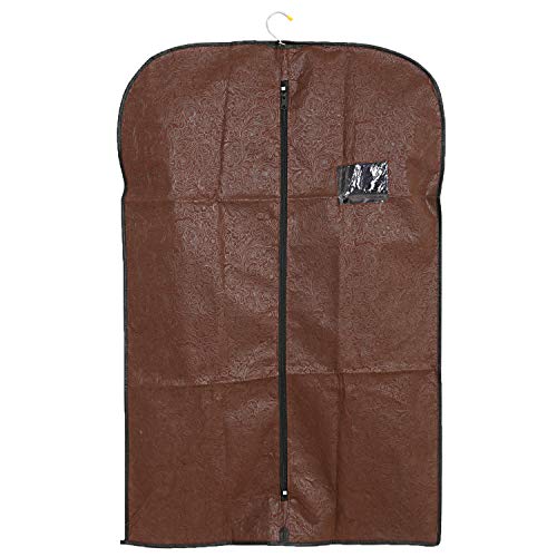 Image of Kuber Industries Emboss Non-Woven Blazer Cover, Brown (CTKTC1858)