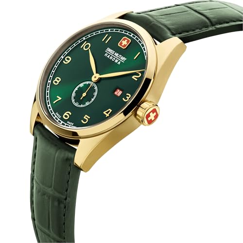 Image of Swiss Military Hanowa SMWGB0000710 Thunderbolt - Swiss Made Round Green Watch for Men