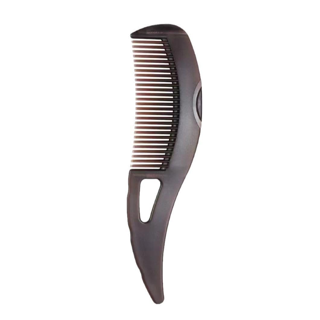 Creative Dandruff Comb, Scalp Sweep Detoxing Energy Comb, Plastic Press Button Hollow Tooth Hairbrush for Scalp Care Massage Cleaning and Oil Removal with Ergonomic Handle for Women Men Kids