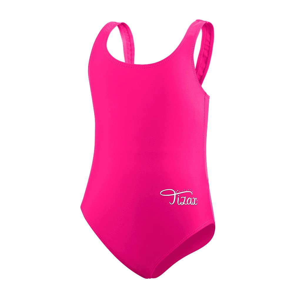TIZAX Traje de Baño de Una Pieza para Niña UPF 50+ Bañador Deportivo para Niñas Racerback Correa Gruesa