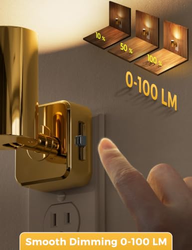Image of L LOHAS LED Night Lights Plug into Wall,[2-Pack] Wall Spot Lights Indoor