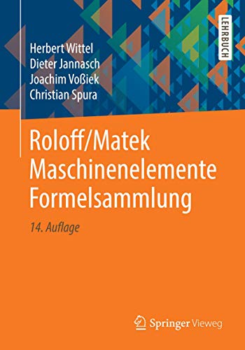 Preisvergleich Produktbild Roloff / Matek Maschinenelemente Formelsammlung