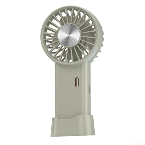 Ventilador de escritorio de carga USB pequeño pero potente con tecnología inteligente de detección de hielo para mayor comodidad (gris) Ventilador de escritorio de carga USB pequeño pero potente con tecnología inteligente de detección de hielo para mayor comodidad (gris)