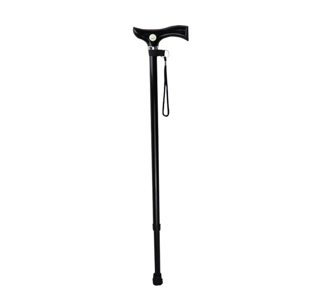 Soporte para bastón para caminar Muleta para bastón para mujeres mayores Anciano Telescópico Estable Antideslizante Ligero Altura ajustable Bastones negros para hombres o mujeres, muletas Times