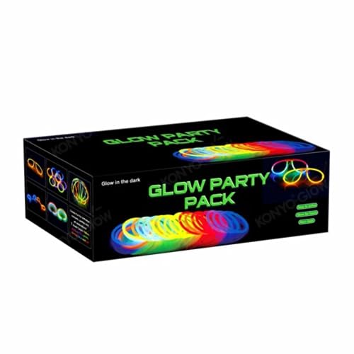 La Vida en Led Pack Fiesta Glow Pulseras, Collares, Gafas,