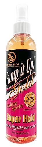 Bronner Bros Pump It Up Spritz Gold 80% (Pack of 6)