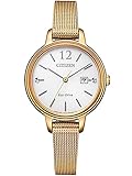 citizen damenarmbanduhr eco drive Gehäuse: Edelstahl beschichtet
