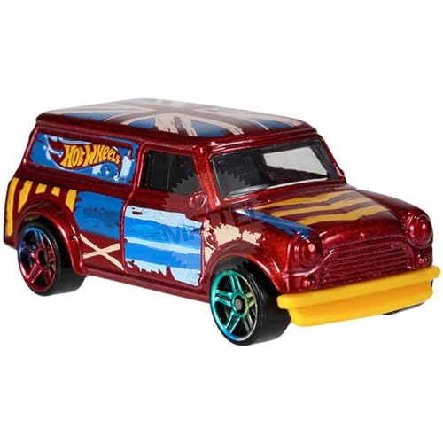 Hot Wheels 2015 HW City '67 Austin Mini Van 27/250, Metallic Red