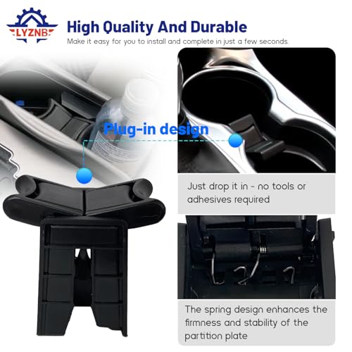 Divisor portavasos consola para Toyota Camry 2012-2017 miniatura 3