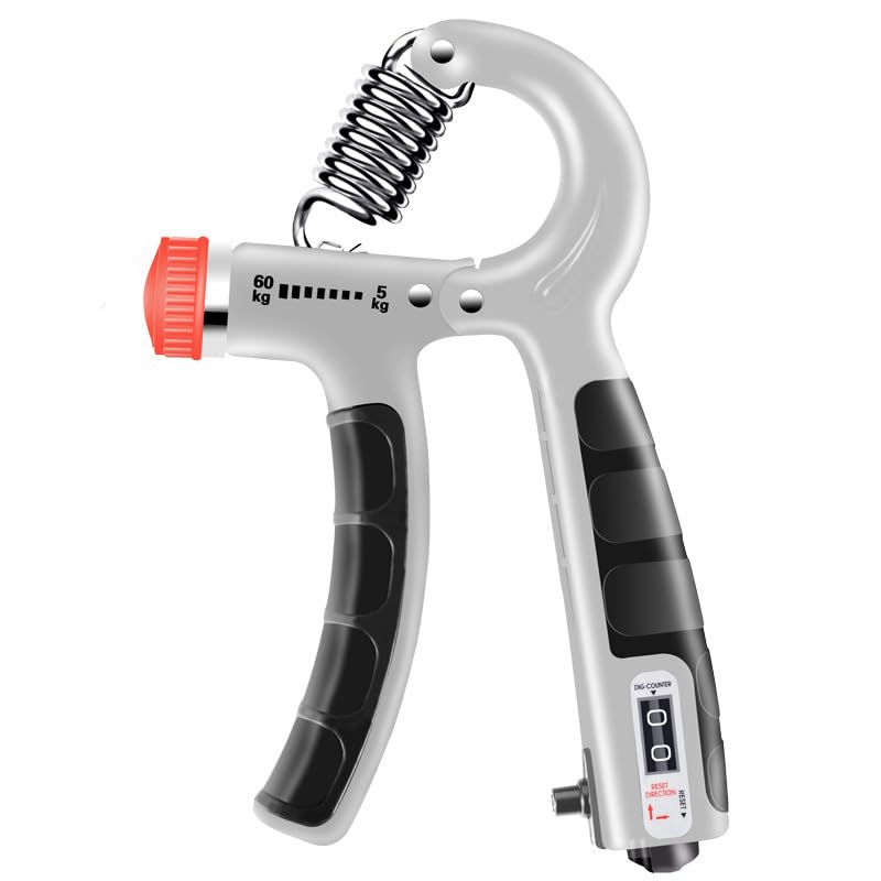 GYMT Grip Strengthener for Hand & Finger Training with Adjustable Resistance Levels and Electronic Counter