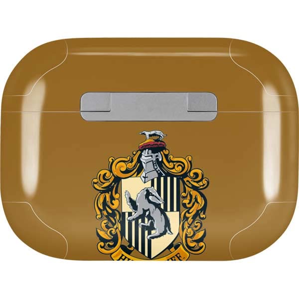 Skinit Decal Audio Skin Compatible with AirPods Pro 2nd Gen - Officially Licensed Wizarding World Harry Potter Hufflepuff House Crest Design