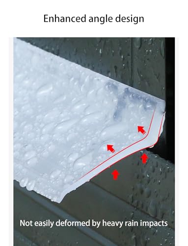 Déflecteur de pluie résistant à l'usure en finition transparente