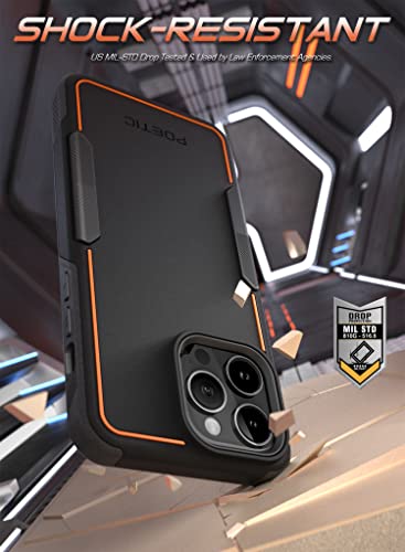 Coque iPhone 14 Pro Max antichoc fine double couche anti-rayures noire - 6