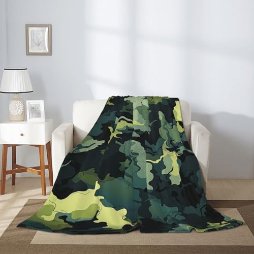 Plaid flanelle super douce camouflage léger toutes saisons - 3