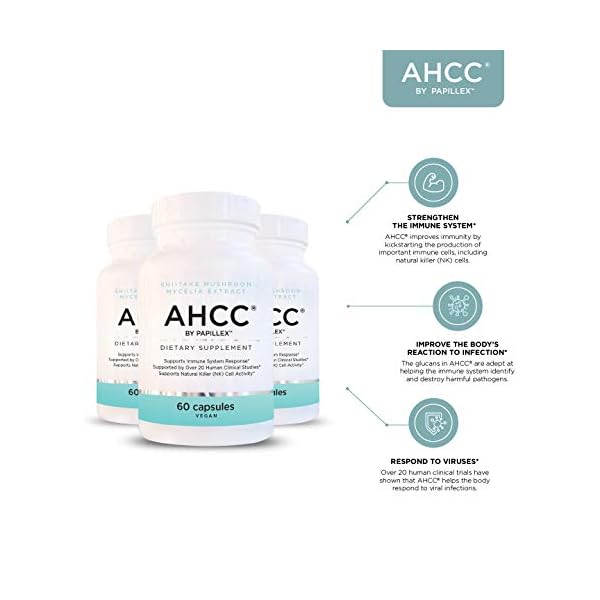 Papillex-AHCC-Supplement-Maximum-Strength-Natural-Immune-Support-Extract-Maintains-Natural-Killer-Cell-Activity-20-Human-Research-Studies-60-Veggie-Capsules-6-Pack Papillex AHCC Supplement - Maximum Strength - Natural Immune Support Extract - Maintains Natural Killer Cell Activity - 20+ Human Research Studies - 60 Veggie Capsules (6 Pack)