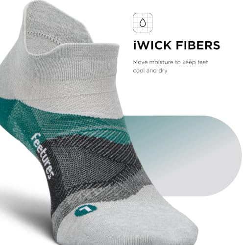 Image of Feetures Elite Light Cushion Mini Crew Sock - Sport Sock with Targeted Compression