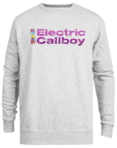 Pull ras du cou unisexe gris Callboy confectionné en molleton premium doux et durable