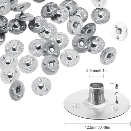 Metal para mechas de vela con base 1000 piezas miniatura 6