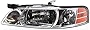 Evan Fischer Driver Side Headlight Compatible with 2000-2001 Nissan Altima - NI2502126