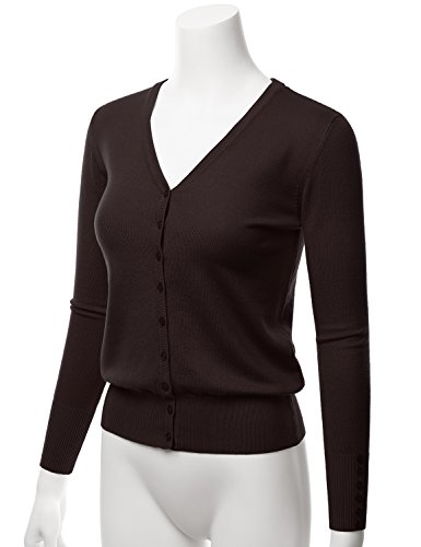 Image of LALABEE Women's V-Neck Long Sleeve Button Down Sweater Cardigan Soft Knit(S-XXL)