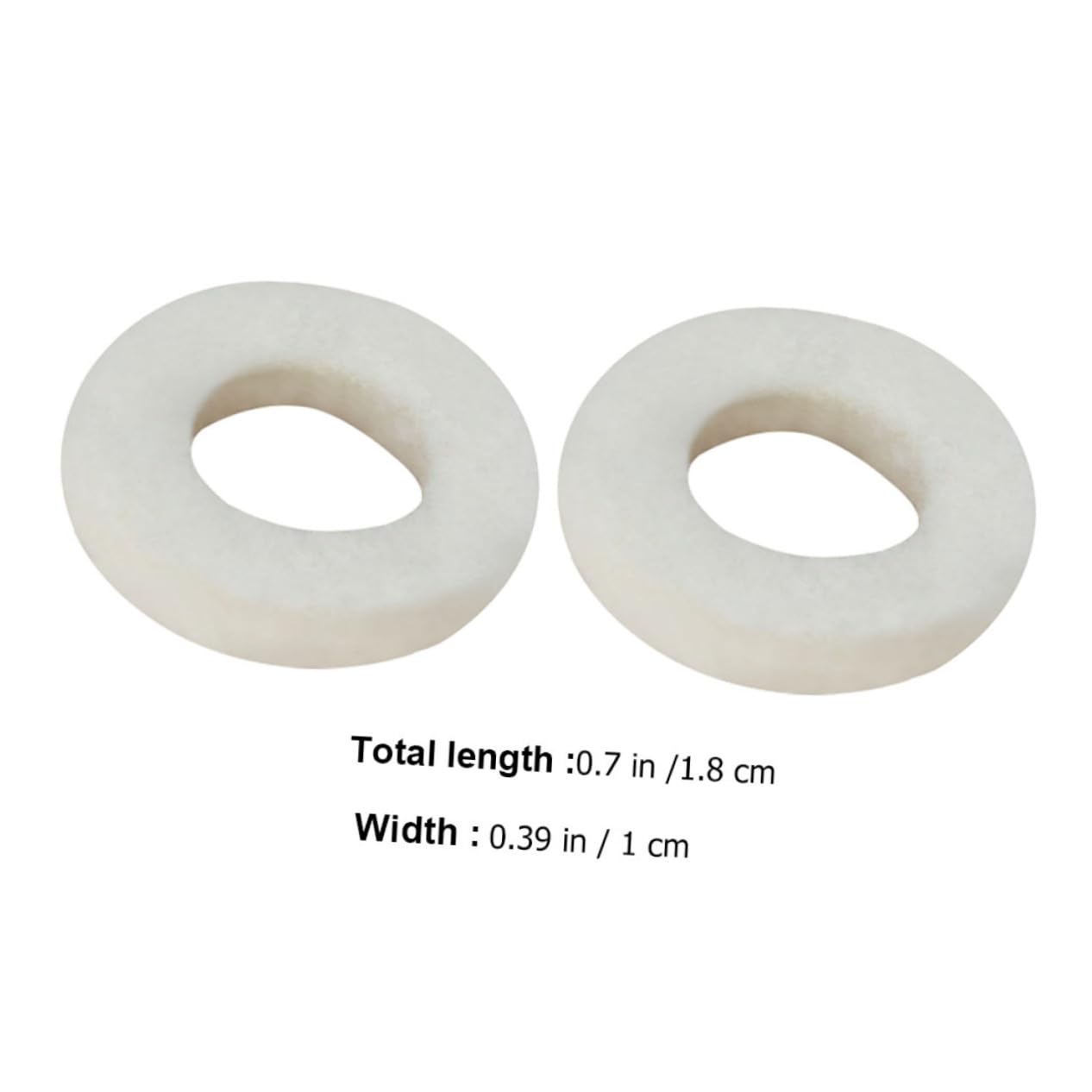 HANABASS Trumpet Valve Felt Pads 20pcs Set Trumpet Accessories Parts Replacement