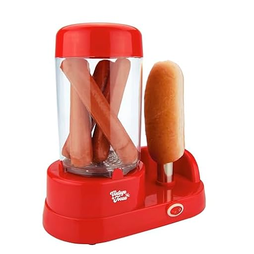 Jocca - Máquina de Perritos Calientes con Display, 350W, Capacidad 6 Salchichas, Barra de Acero Inoxidable, Rojo | Ya disponible en tu tienda friki favorita! En mundofriki.es!