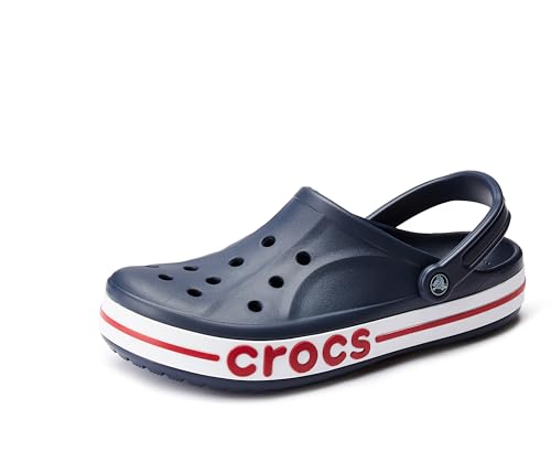 Image of crocs Unisex Adult Bayaband Clogs, Navy /Pepper, 10 UK Men / 12 UK Women