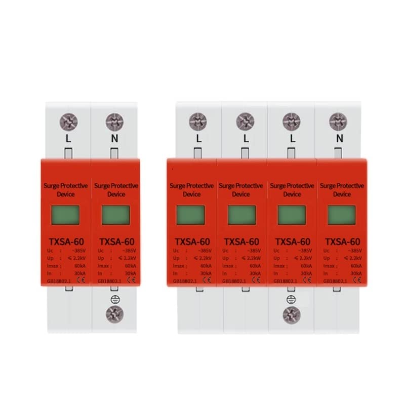 Interruttori ad aria Circuit Breaker AC SPD.DIN Rail 2. 0ka 40ka 30ka 60ka 2p 4p 385V Casa Scaricatore di sovratensioni da fulmine Protezione Protezione Dispositivo di scaricamento a bassa tensione (