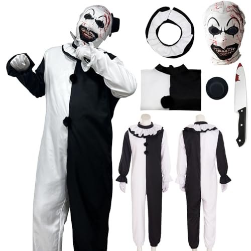 Clown Costume Cosplay Clown Movie WIth Head Cover Adult Halloween