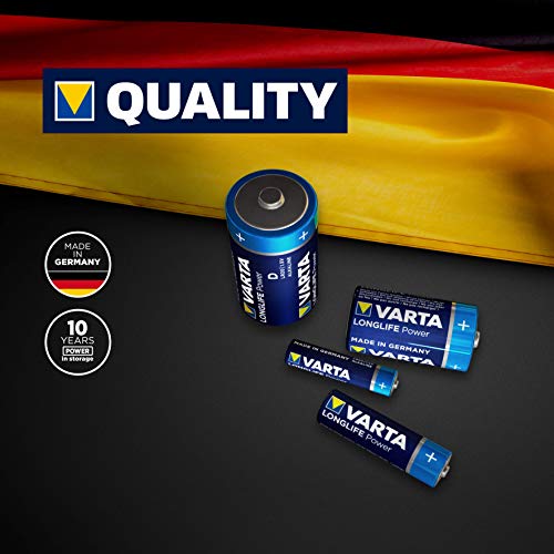 Varta Longlife Power D Mono LR20 Batterij (verpakking met 4 stuks) Alkaline Batterijideaal voor speelgoed zaklamp CD… - Afbeelding 5