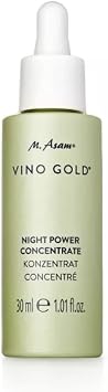 M. Asam VINO GOLD Power Night Concentrate 30 ml - The Face Serum Supports the Skin Renewal Process & Stimulates Overnight Regeneration with Resveratrol & Vitamin A, Vegan Face Care