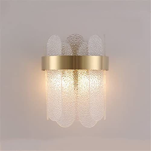 Modernas lámparas de pared LED de cristal, elegante aplique de pared para decoración de habitación infantil y dormitorio, luz cálida, iluminación de mesita de noche, elegantes luces de pared para