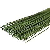 Premium Material & Excellent Flexibility : Our floral wire stems are made of high-quality iron wire and covered with paper, it boasts superior bendability and shape retention without easy rebound. The soft paper coating prevents damage to delicate fl...