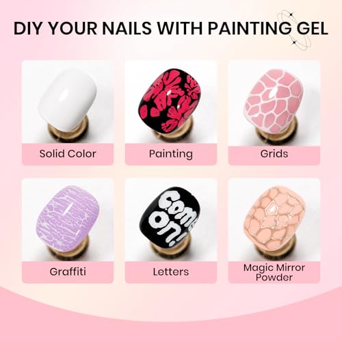 Kit de esmalte de gel para uñas blanco y negro miniatura 3