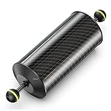 Seafrogs Carbon Fiber Underwater Float Arm, Dual Ball Lightweight Buoyancy Arm for Diving Tray, Video Light, and Strobe - Compatible with Underwater Photography Accessories (10inch D80mm BIACK)