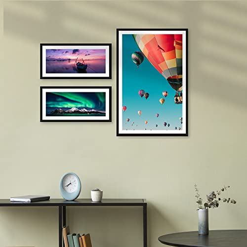 Image of Ritwika's Customized Set of 3 Premium Personalized Print Collage Frames with Your Photos In 2 Sizes | Two 6X12 & One 12X18 Inches | Gift For Anniversary, Birthday, Wedding, Couples