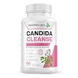 Candida Cleanse Supplement for Balance & Support, Candidase Detox, Women & Men. Gut Health & Flora, pH Level, Intestinal Health. Lactospore® Probiotics. Anti Yeast Overgrowth W/ Oregano, Caprylic Acid
