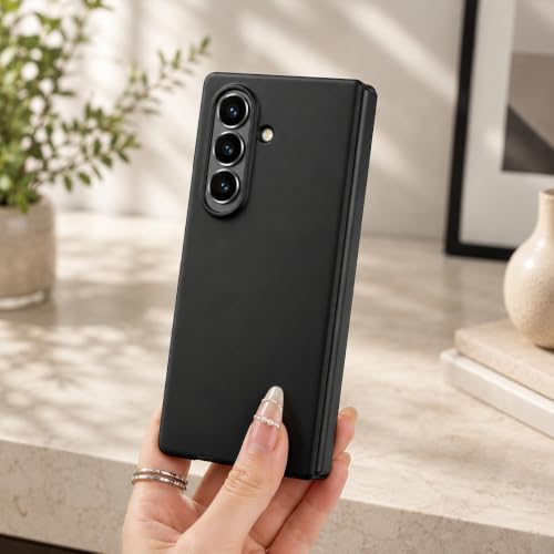 Image of amazon basics Slim Matte Hard PC Back Cover Case for Samsung Galaxy Z FOLD 8 Ultra with Integrated Hinge Protection and Smooth Anti-Fingerprint Finish (Midnight Black)