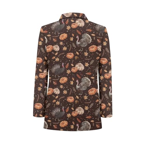 Men's Long Sleeve Classic Fit Blazer Casual Suit Jackets One Button Blazer Jacket, Size S-5XL2