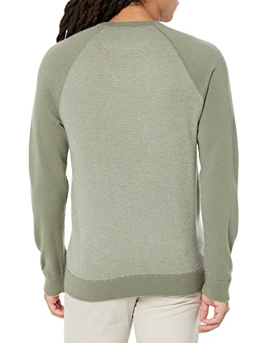 Vince Men's Birdseye Baseball Long Sleeve Crewneck Sweater2