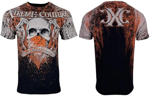 Xtreme Couture by Affliction Men's T-Shirt Orthodox Skull Biker2