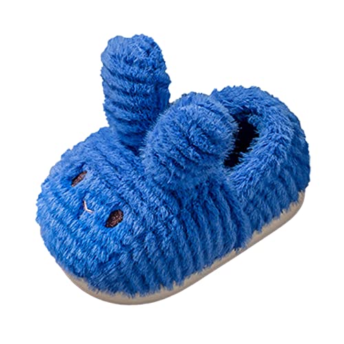 EnJoCho Girl Athletic Sandals Fashion Cute Autumn and Winter Girls Boys Slippers Flat Soft Warm and (Blue, 4.5-5 Years Toddler)
