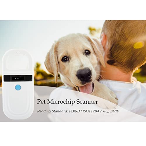 Lazmin Portable Pet ID Reader, Rechargeable Handheld Microchip Scanner Pet Tag Scanner, USB Interface and OLED Display Screen - Image 2